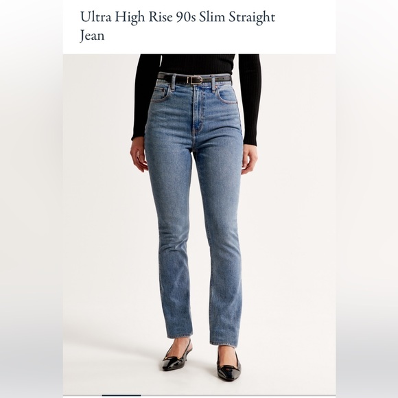 Abercrombie & Fitch Denim - Abercrombie & Fitch ultra high rise 90’s slim straight